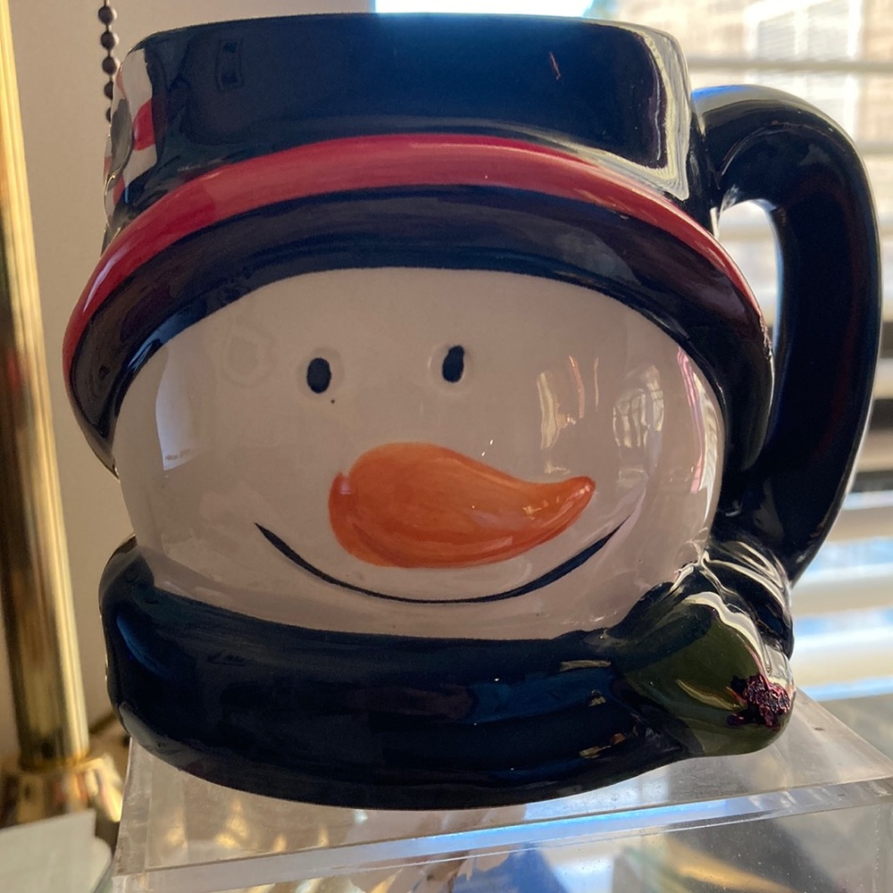 Vintage Royal Norfolk Greenbrier Int. 3D snowman mug